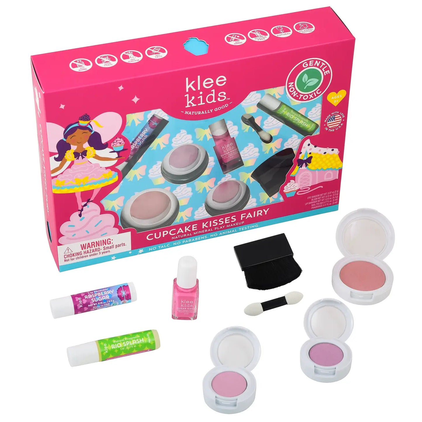 Cupcake Kisses Fairy - Klee Kids Deluxe Makeup Kit