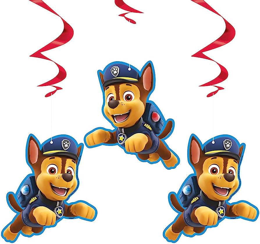 Paw Patrol 3 Ct Hanging Swirls
