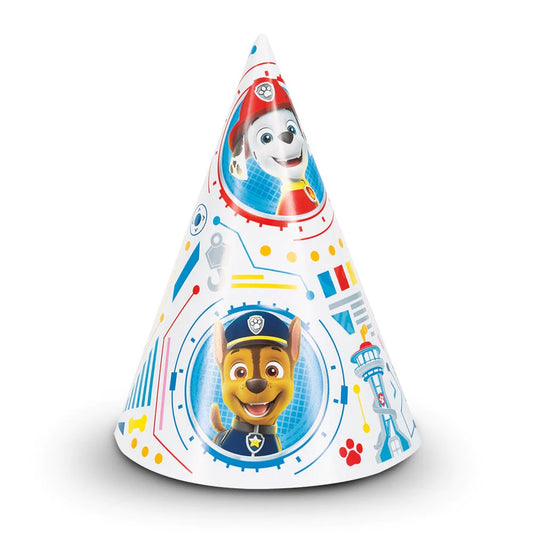 Sombreros de cono de fiesta de Paw Patrol