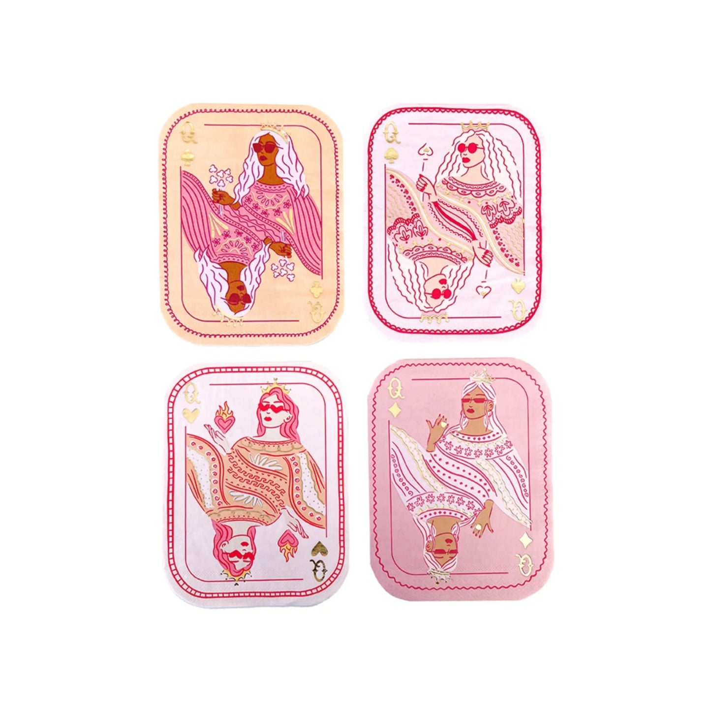 Queens Card Large Napkins