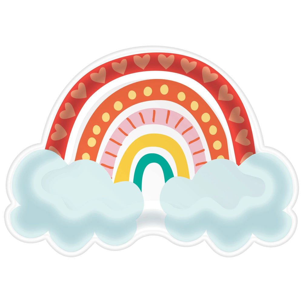 Retro Rainbow Shaped Plates