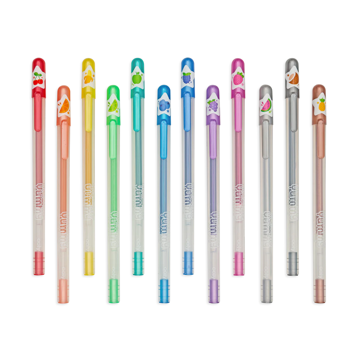 Yummy Yummy Scented Glitter Gel Pens - Set of 12