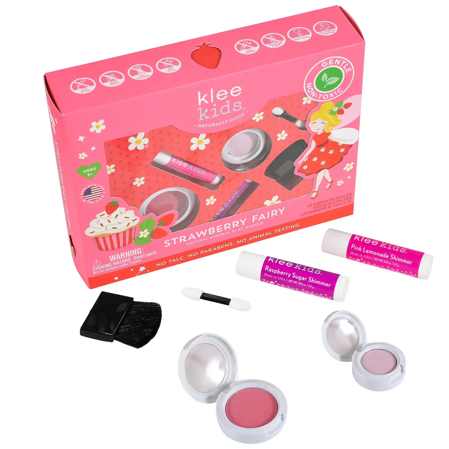 Strawberry Fairy - Klee Kids Natural Play Makeup 4-PC Kit