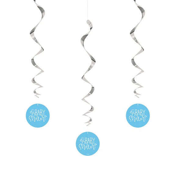 Swirl Decorations Baby Shower