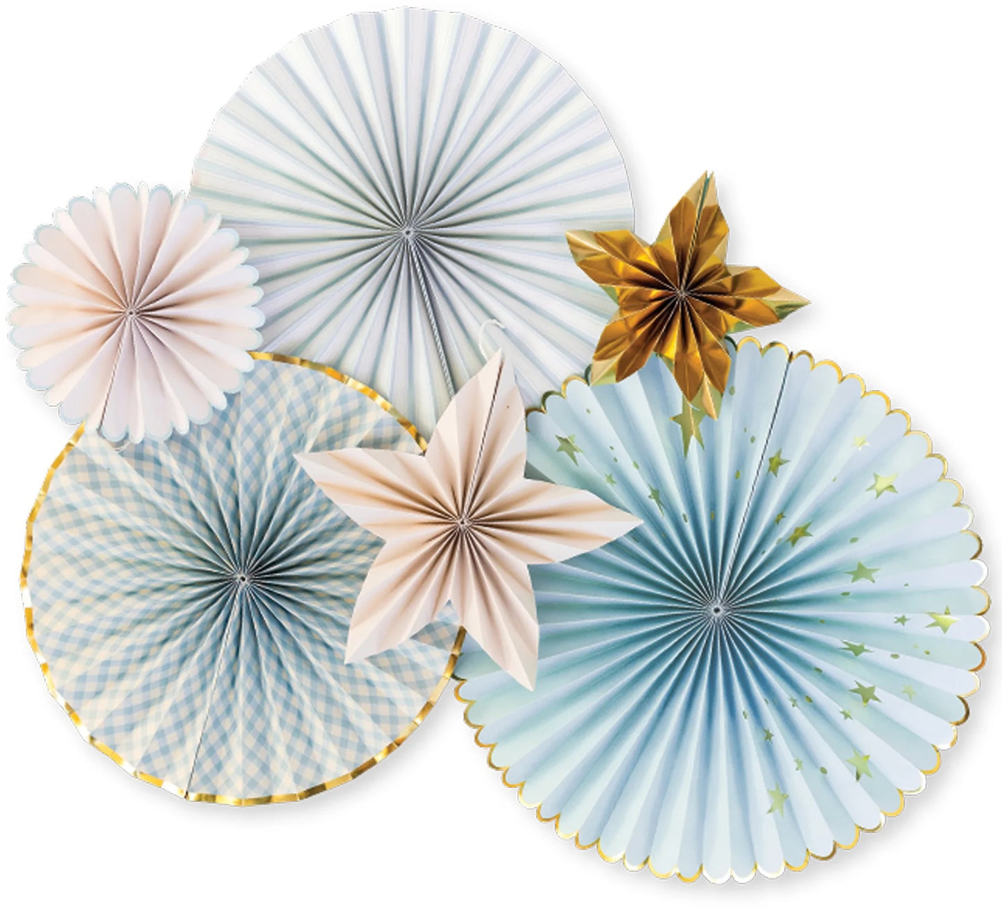 Baby Blue Decorative fans