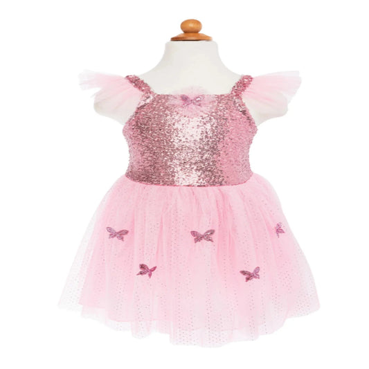 Vestido Mariposa Lentejuelas Rosa & Alas