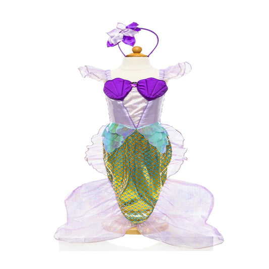 Vestido de sirena y diadema