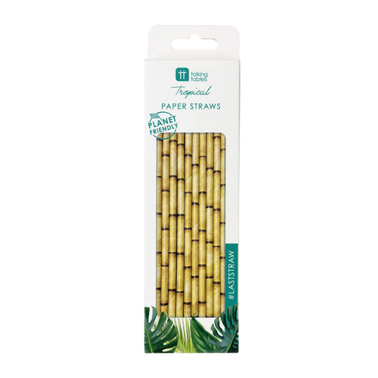 Pajitas de papel de bambú Fiesta