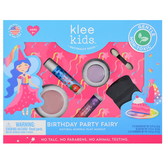 Hada de la fiesta de cumpleaños - Klee Kids Play Kit de maquillaje de 4 piezas