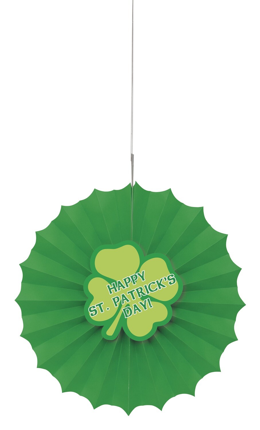 St. Pats Paper 12" Fan Decor
