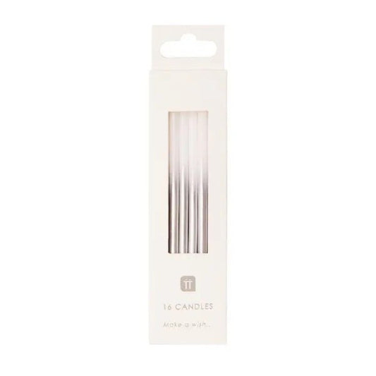 Velas altas para tarta - Luxe Silver