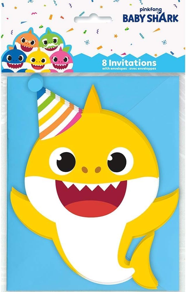 Baby Shark Party Invitations