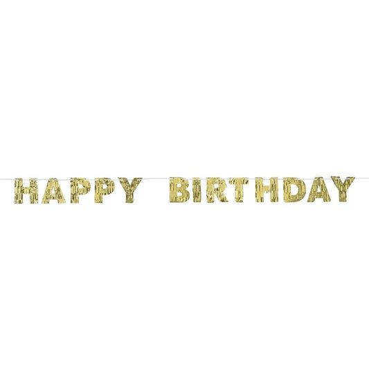 Birthday Fringed Letter Banner