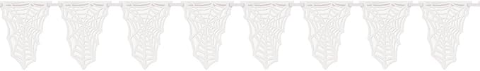Spider Web Paper Die Cut Flag Banner
