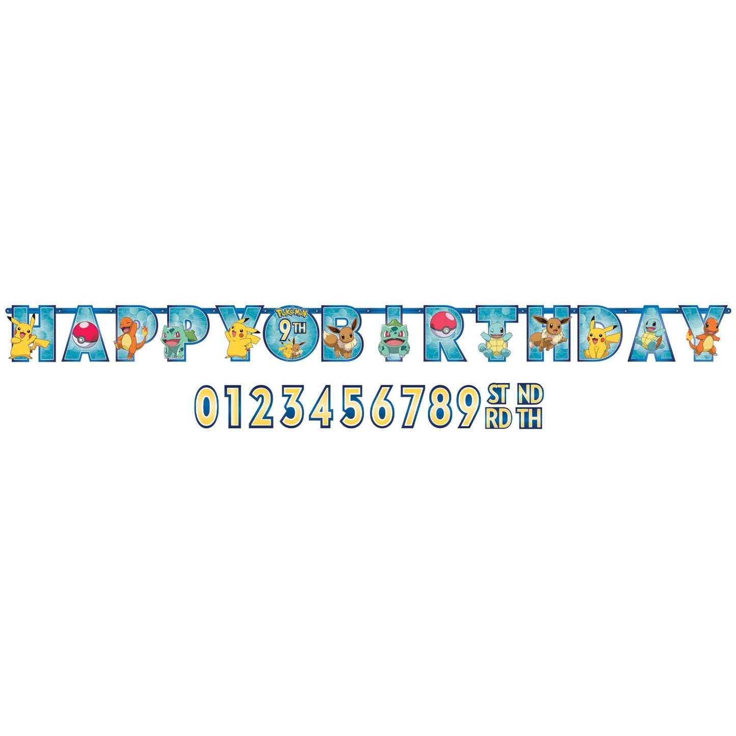 Classic Pokémon Birthday Banner