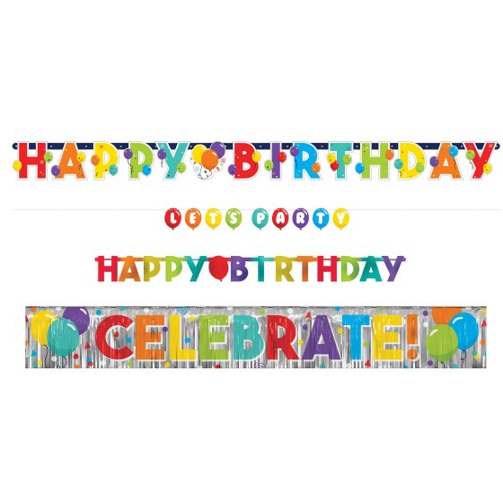 BIRTHDAY CELEBRATION BANNER KIT