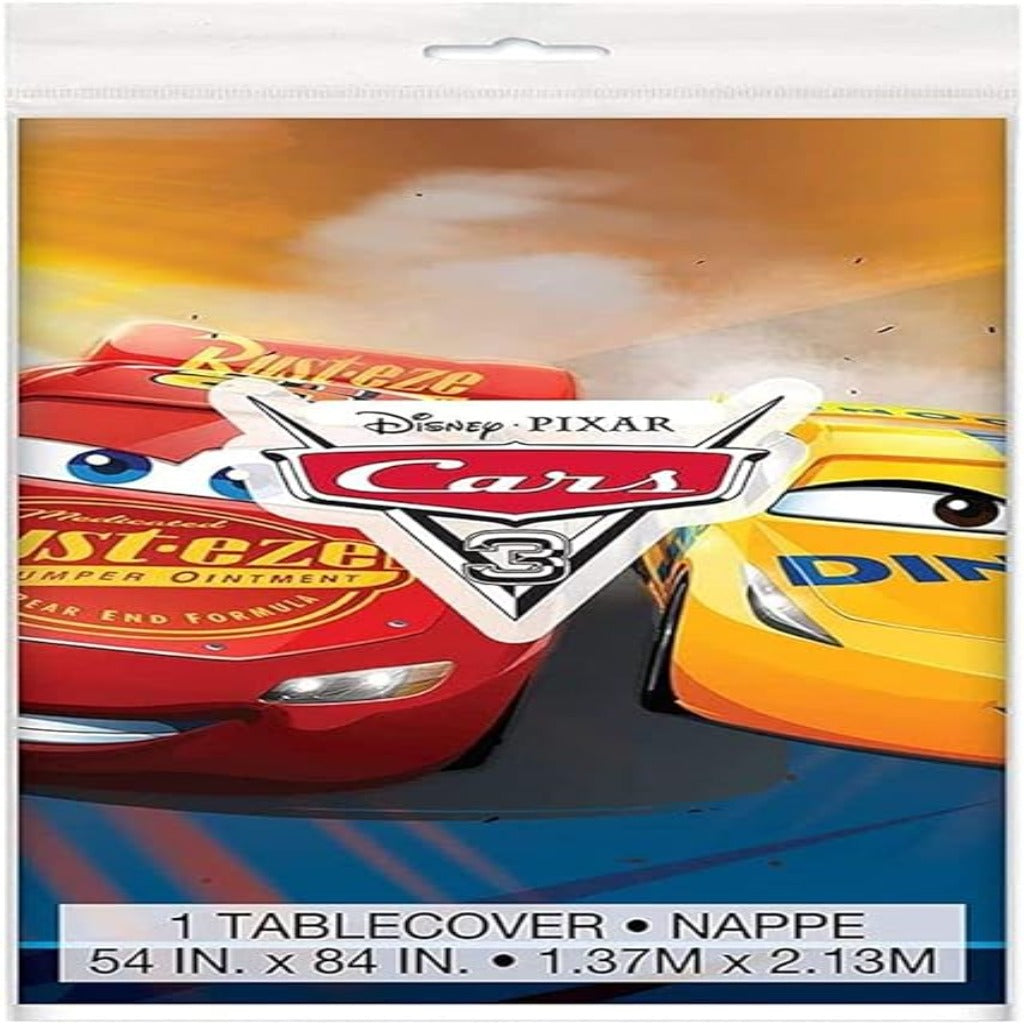 Rectangular Plastic Table Cover Cars