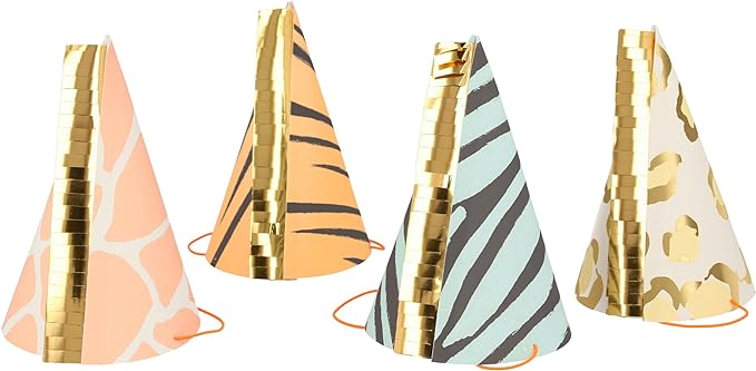 Safari Animal Print Party Hats
