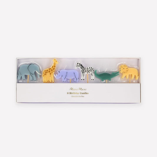 Mini Velas De Animales Safari