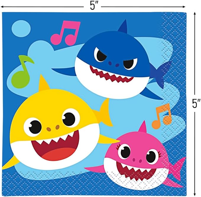 Baby Shark Beverage Napkins