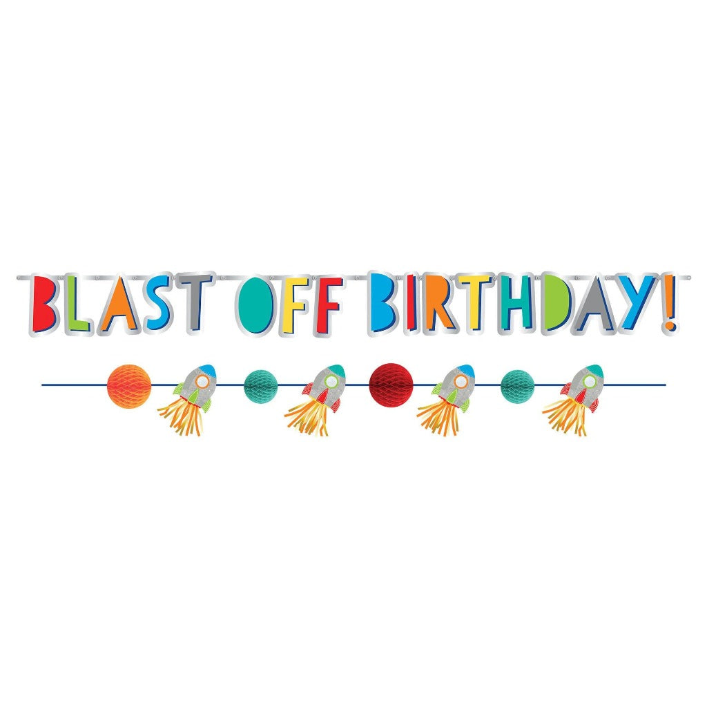 Space Birthday Banner
