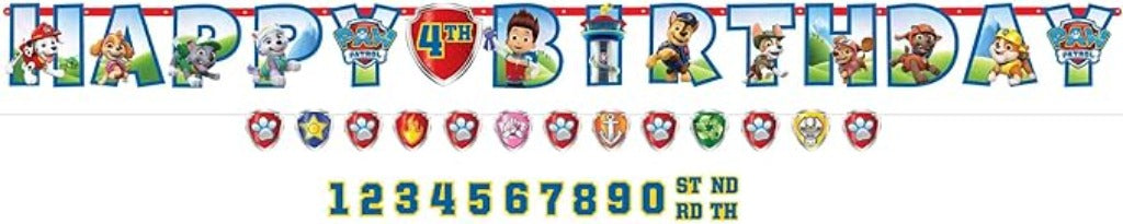 Paw Patrol Personalized Jumbo Letter Banner Kit