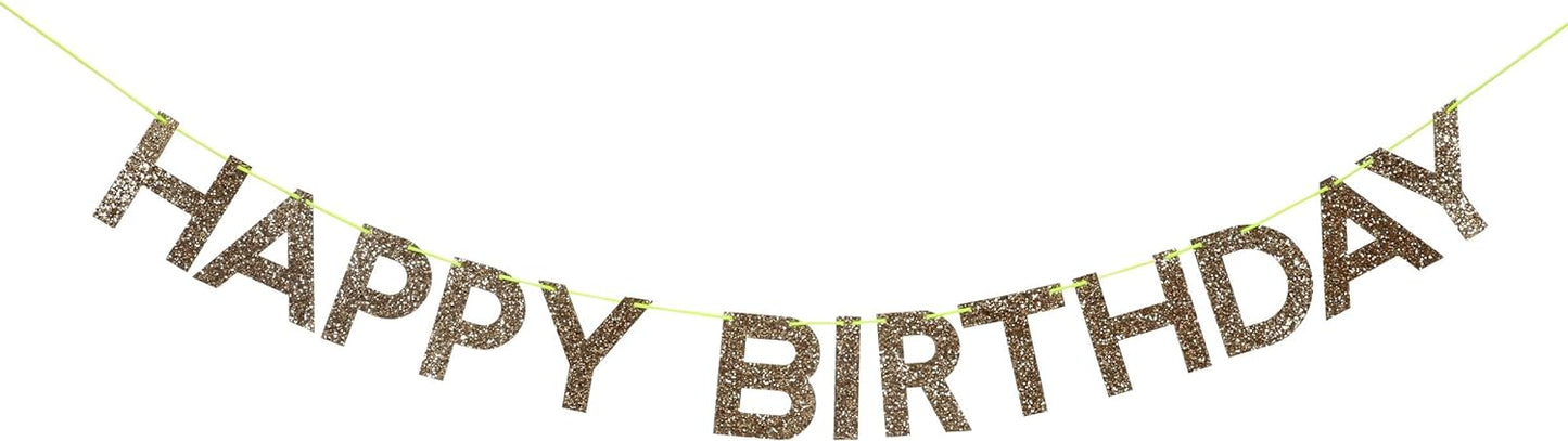 Gold Happy Birthday Garland
