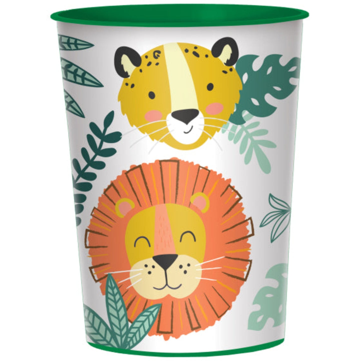 VASO PLÁSTICO GET WILD JUNGLE FAVOR 473ML