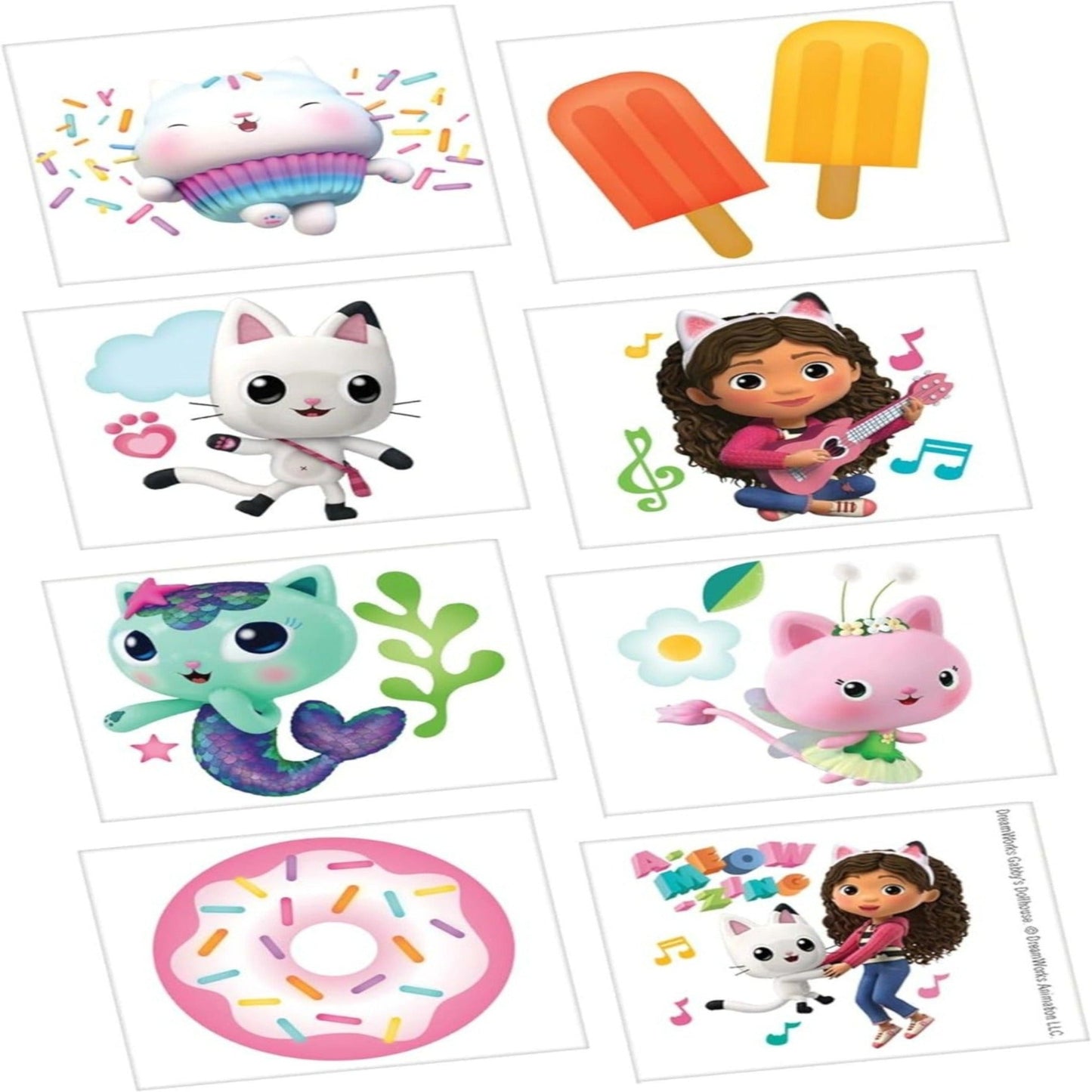 Gabby's Dollhouse Temporary Tattoos