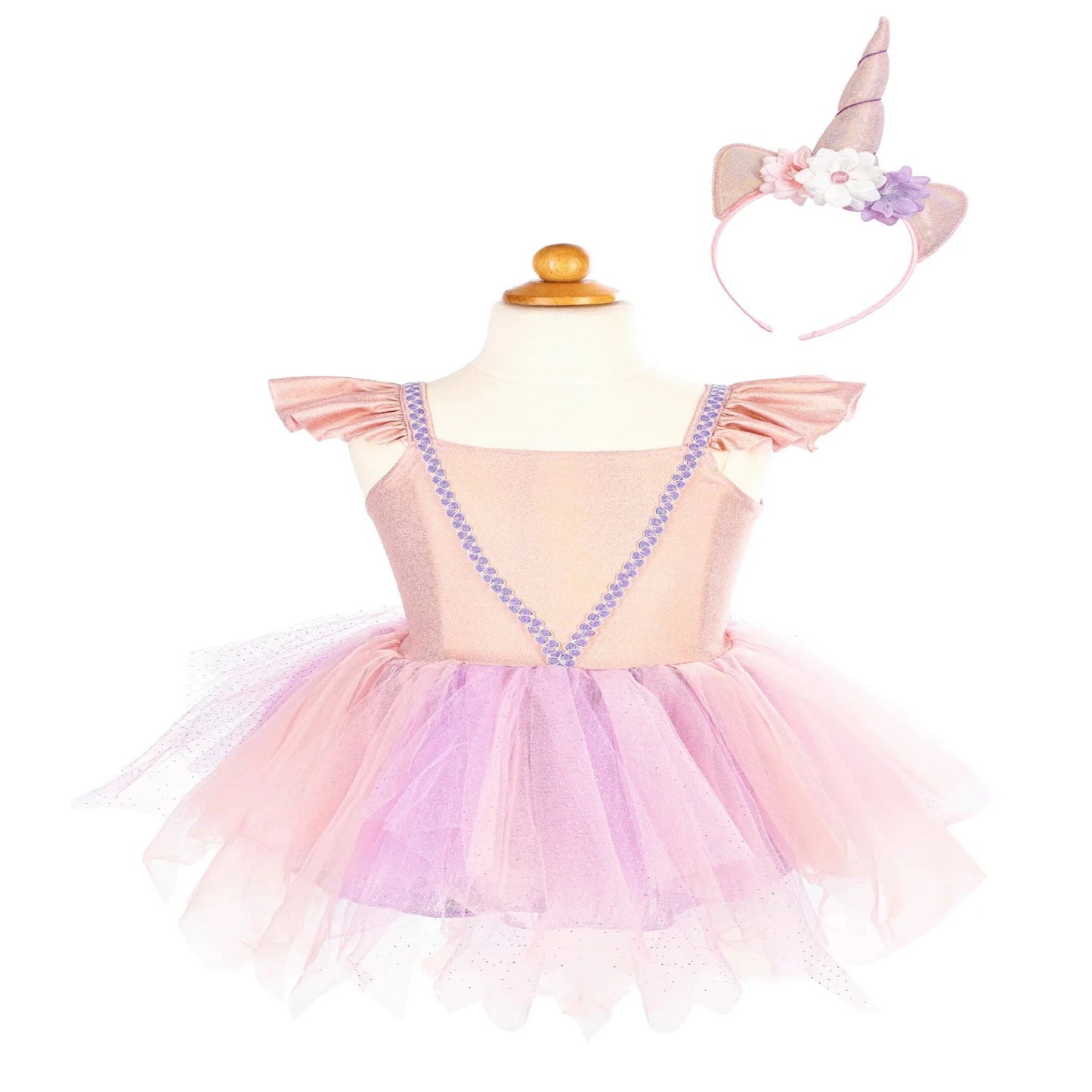 Pink Shimmer Unicorn Dress & Headband