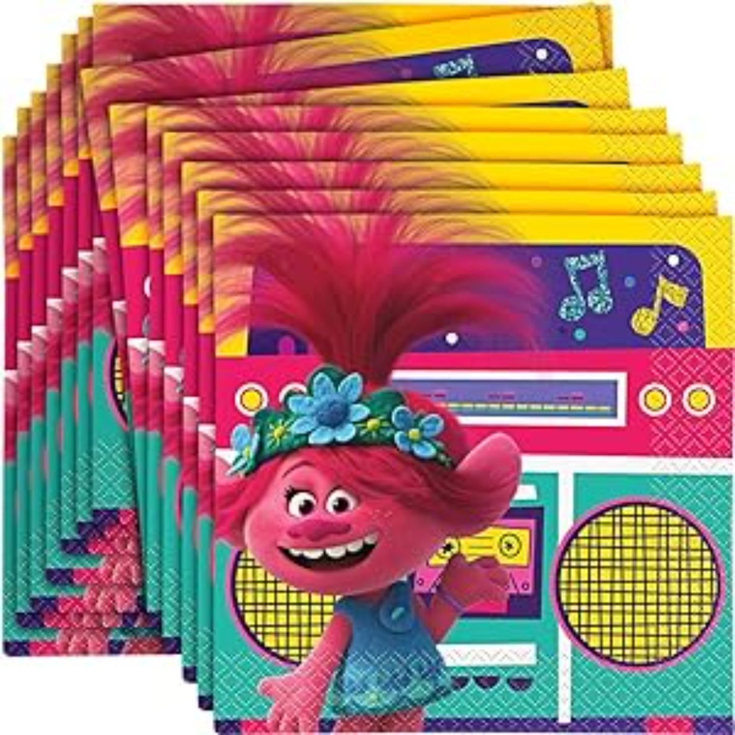 Trolls World Tour Multicolor Luncheon Napkins
