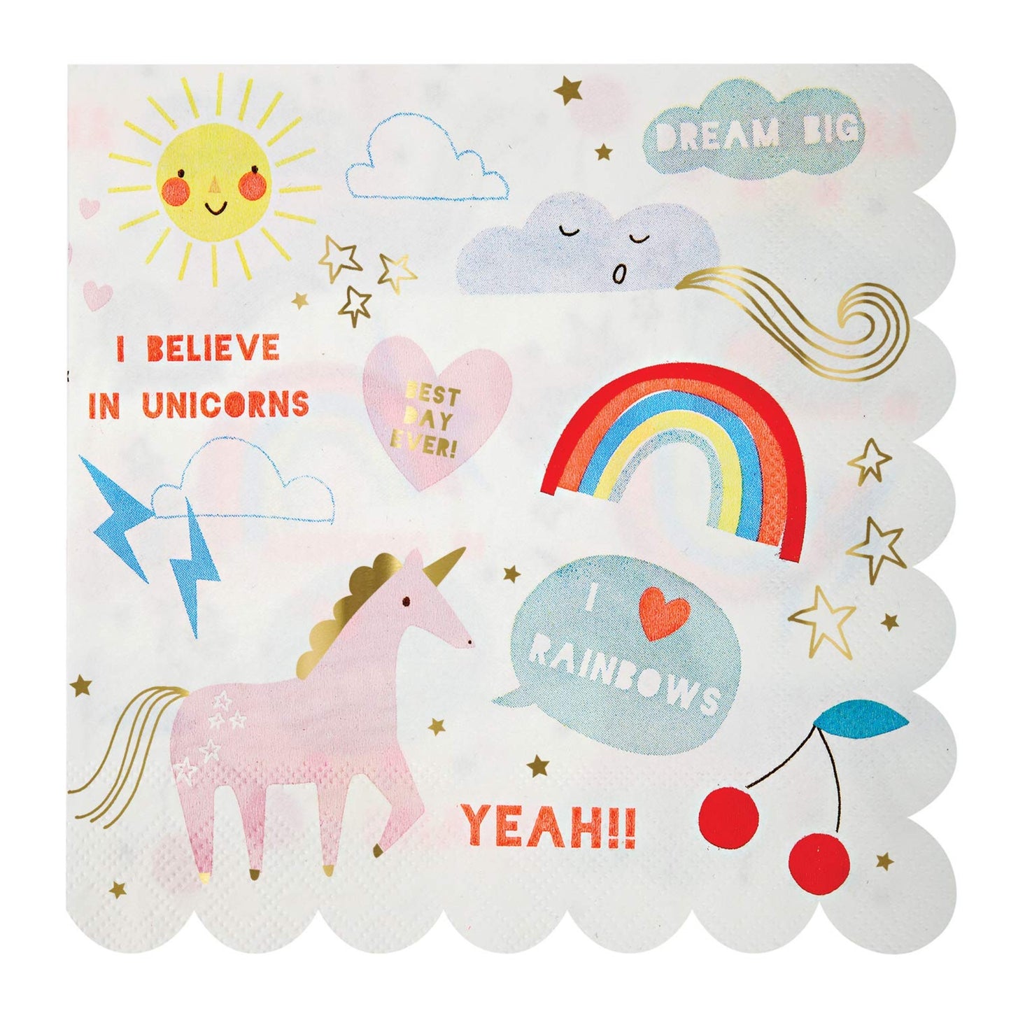 I Believe In Unicorns Large Napkins