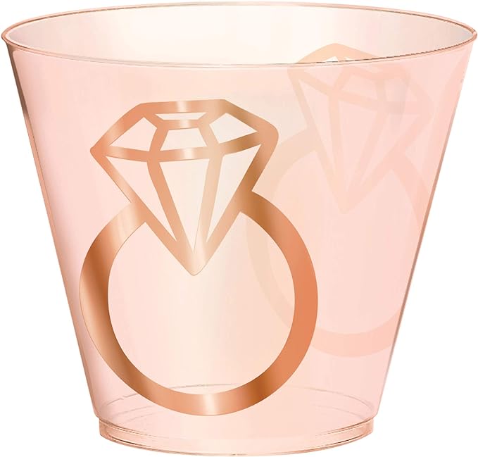 Vasos de anillo rosa