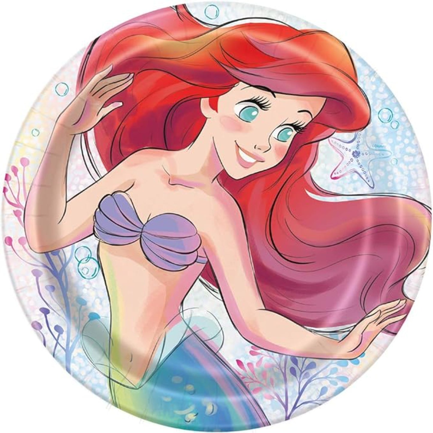 11" Paper Plates Ariel