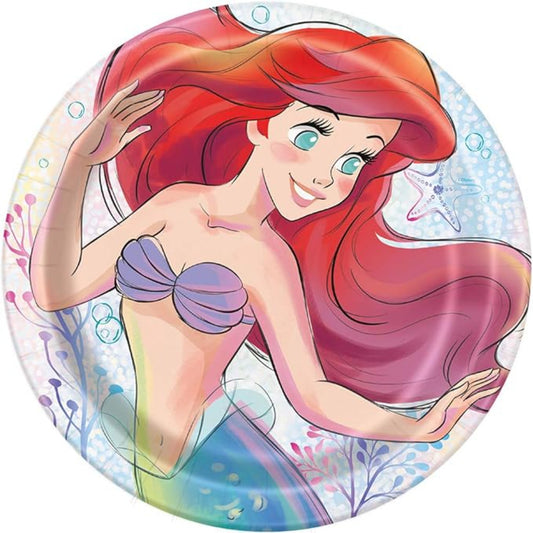 11" Paper Plates Ariel