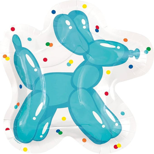 Balloon Dog Birthday Plates
