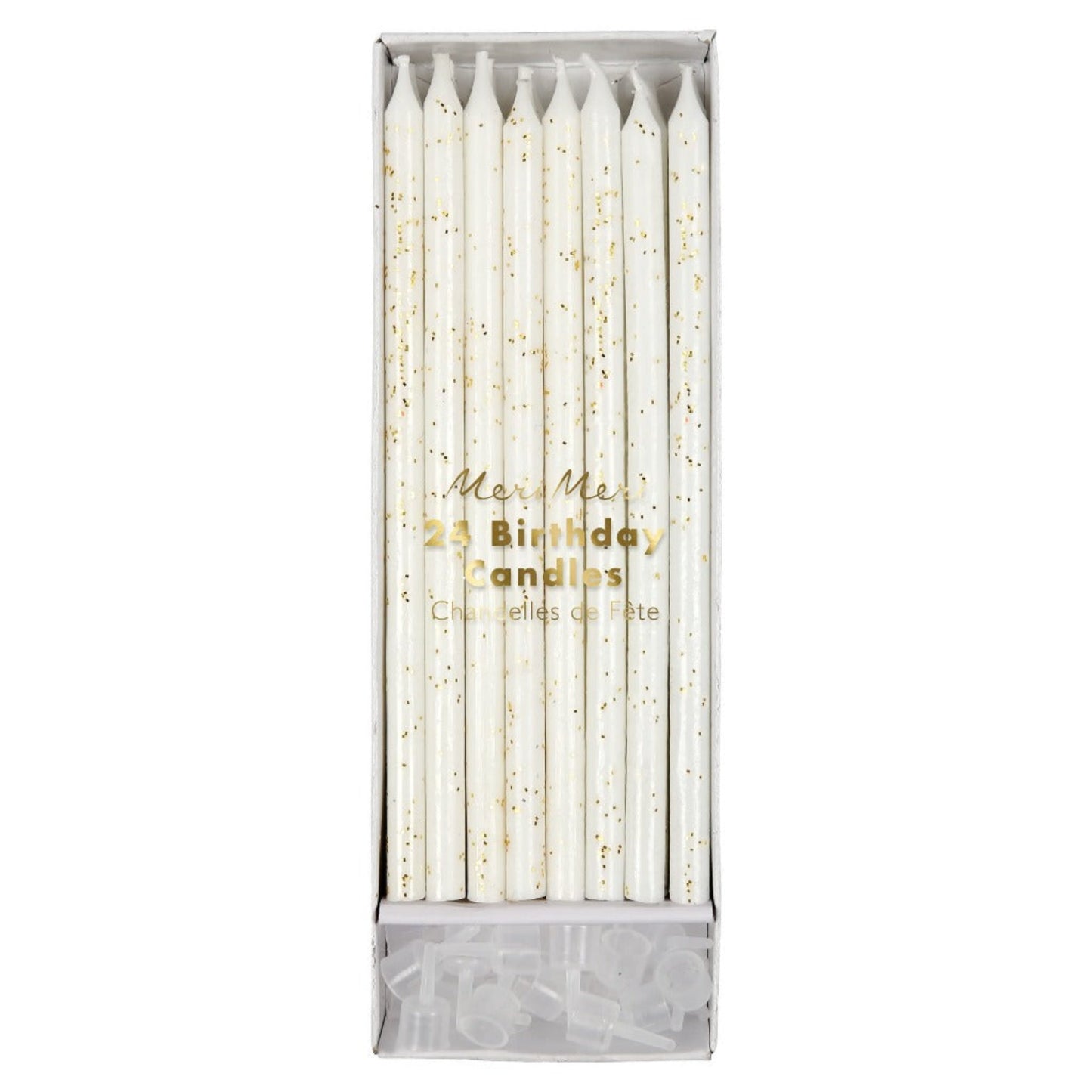 Gold Glitter Candles