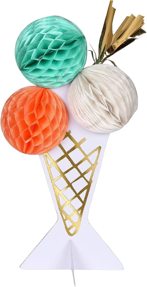 Ice Cream Honeycomb Birthday Card