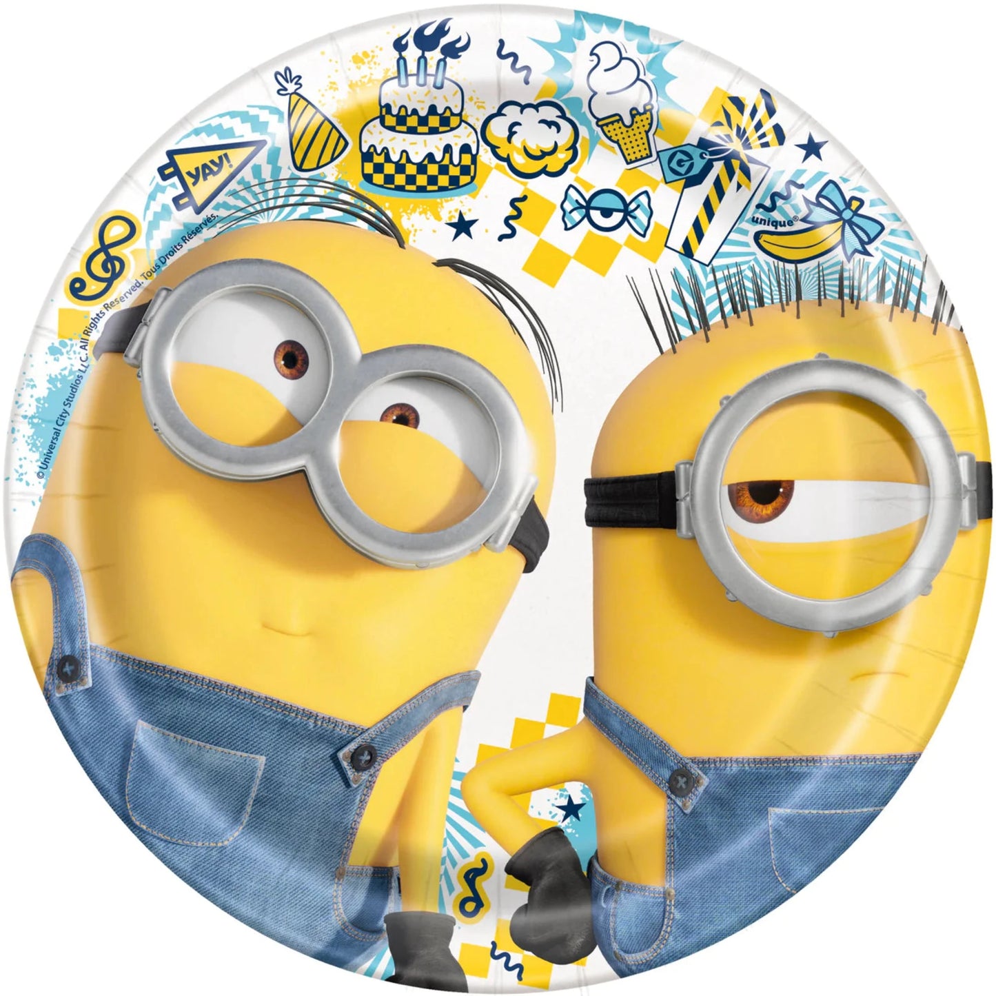 Minions Round 7" Plates