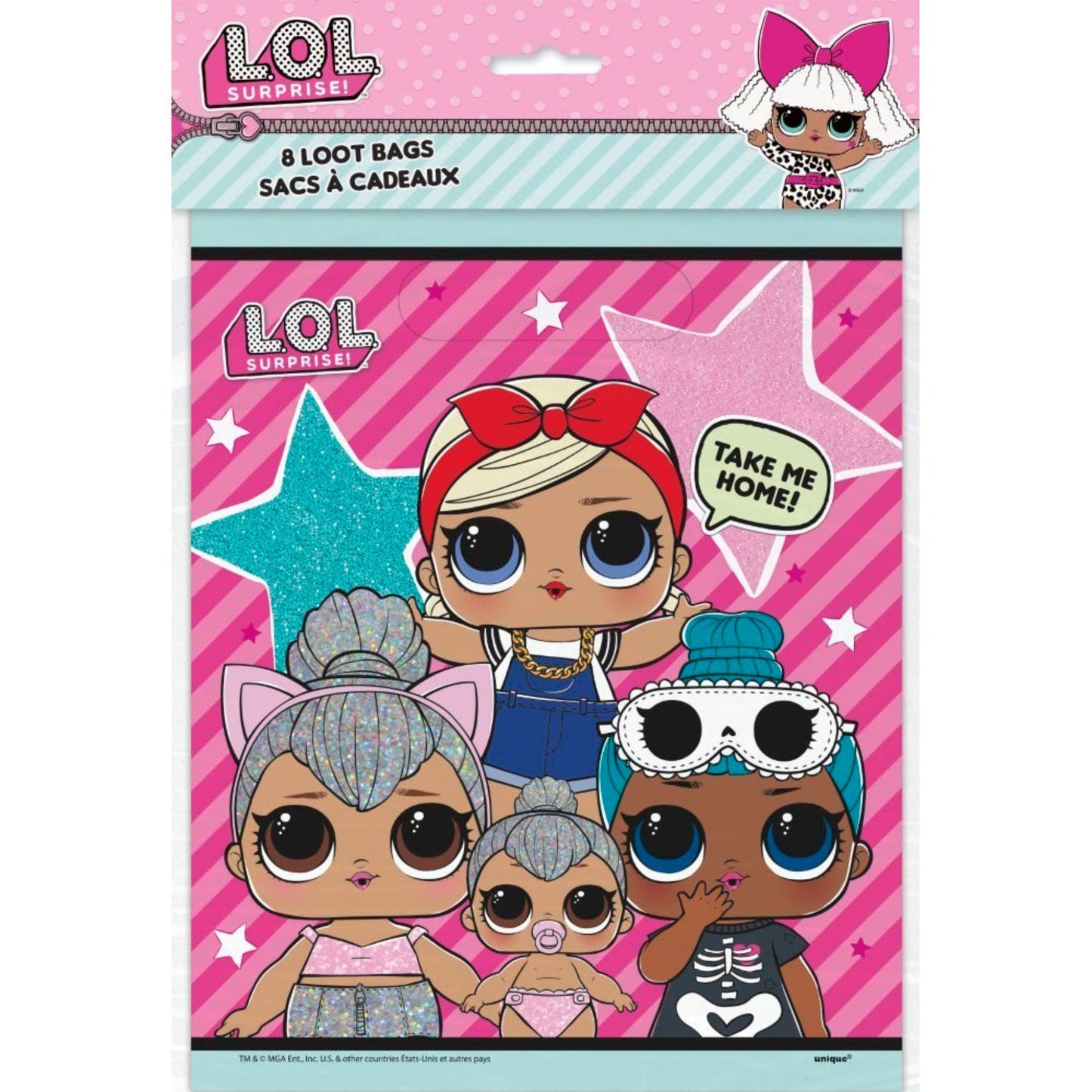 LOL SURPRISE PARTY BAGS 8PCS