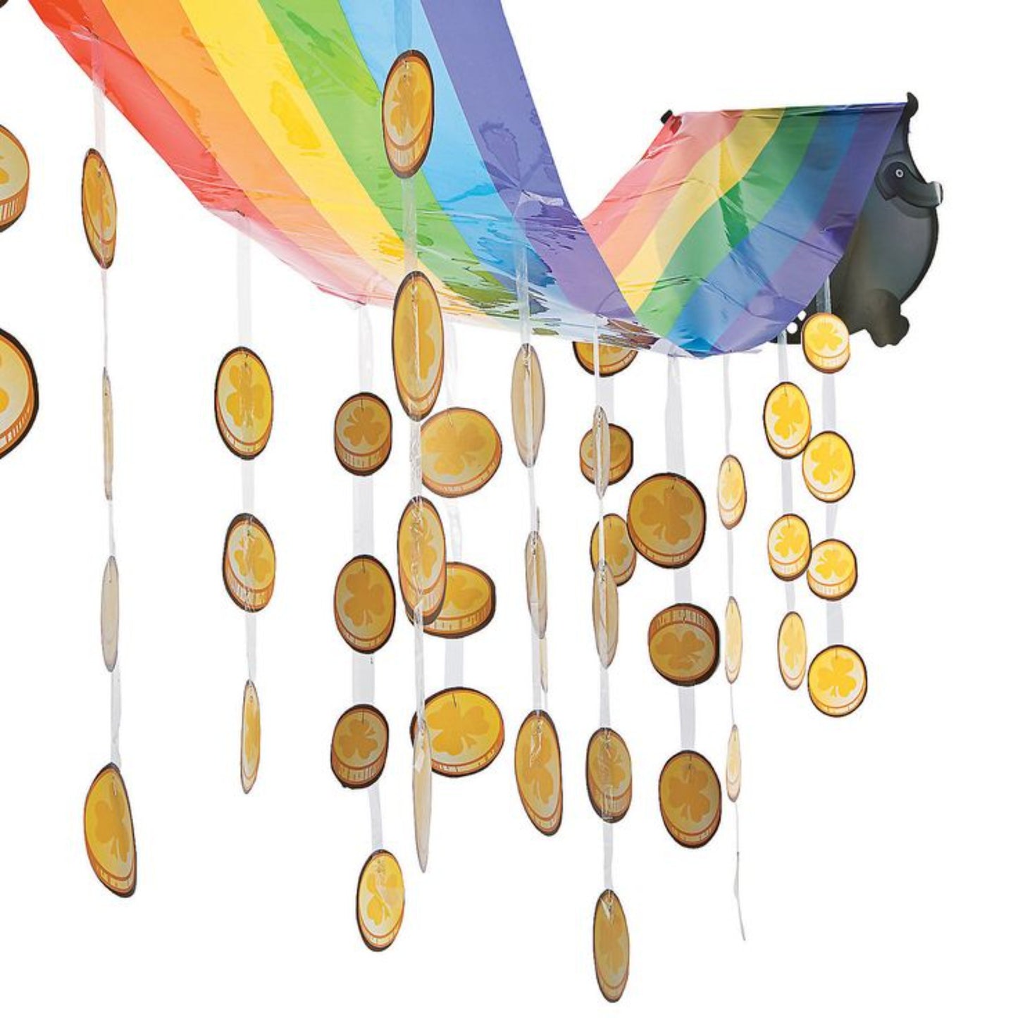St. Patrick's Day Rainbow & Gold Hanging Ceiling Décor