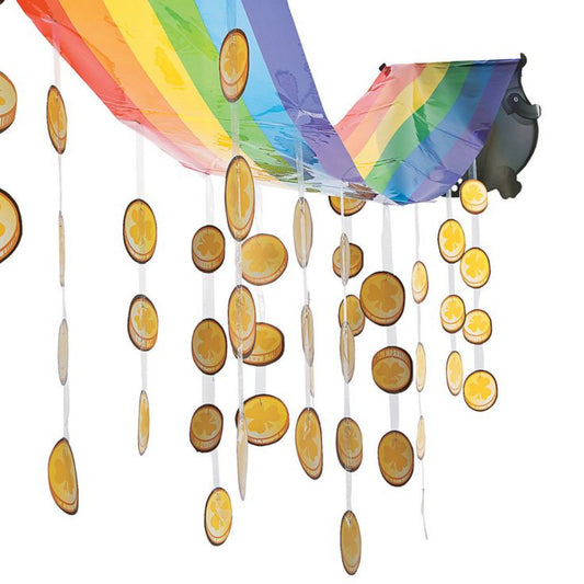 St. Patrick's Day Rainbow & Gold Hanging Ceiling Décor