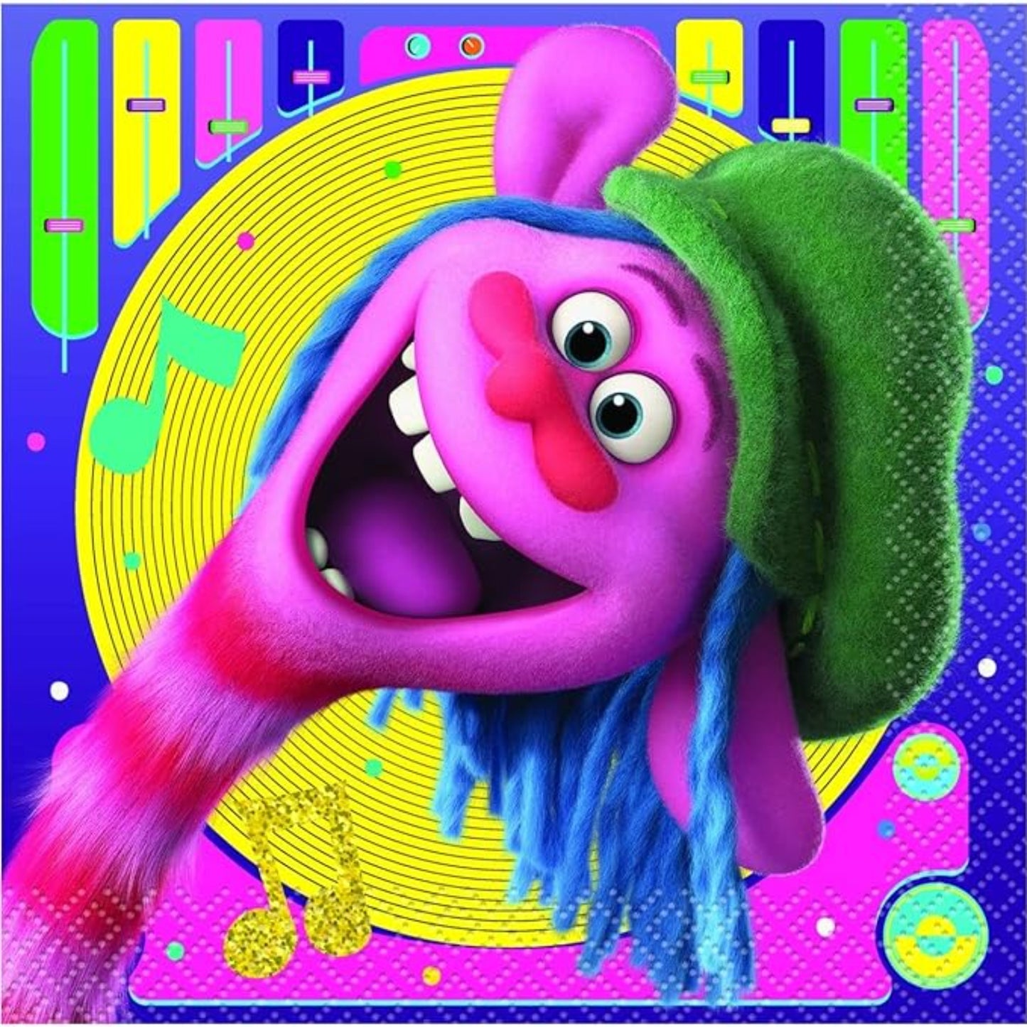 Trolls World Tour Paper Beverage Napkins