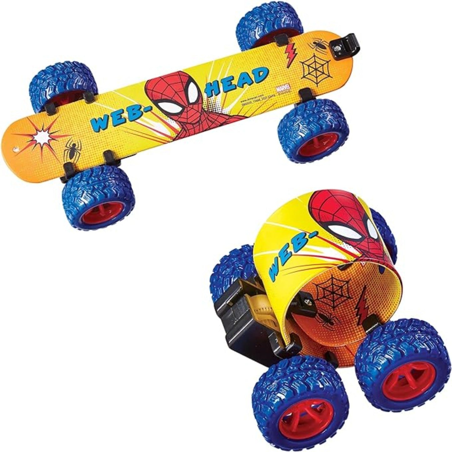 Spider-Man Pull Back Skateboard Slap Bracelet