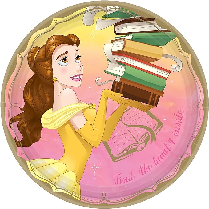 Disney Princess Round Plates, 9"