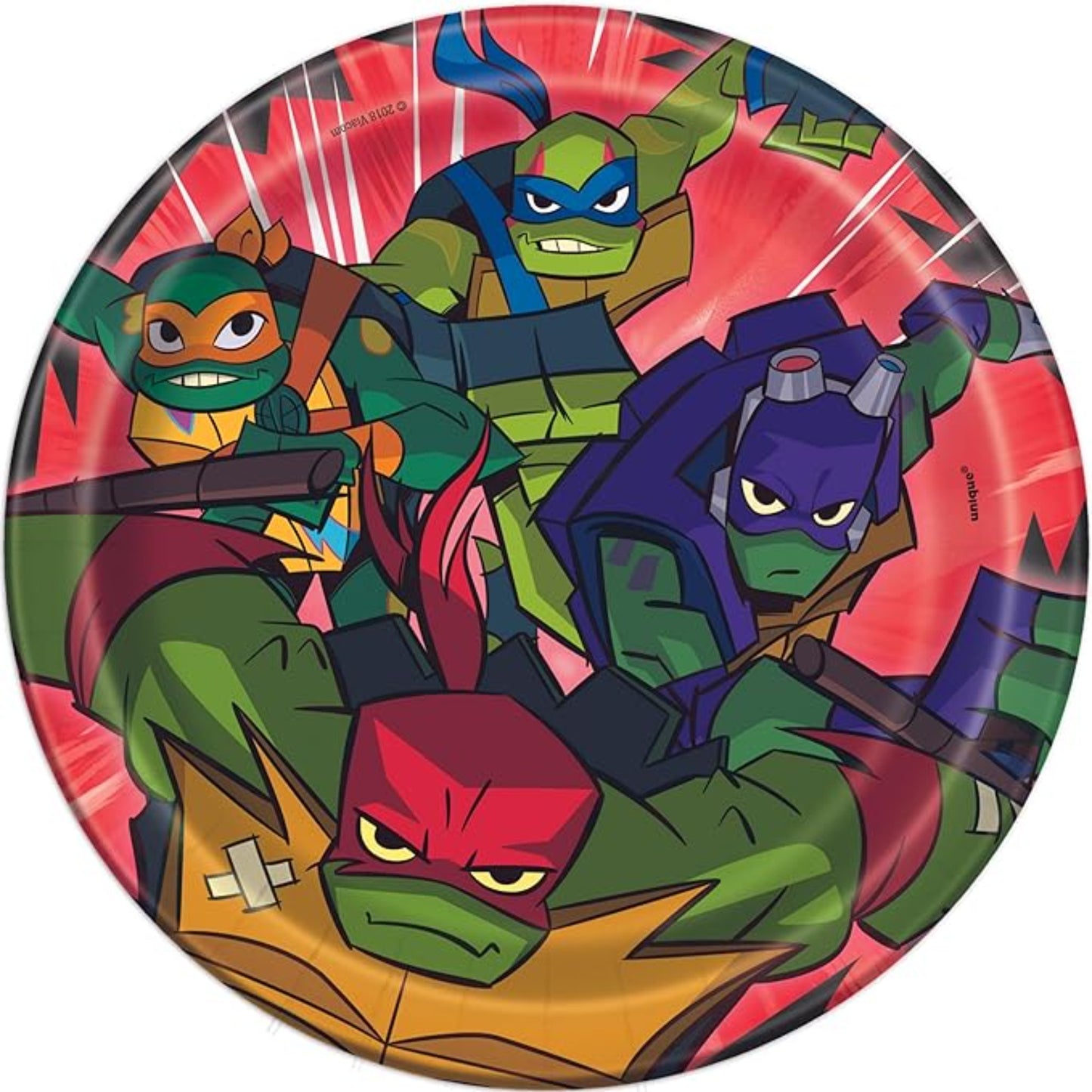 Ninja Turtles Paper Cake Plates