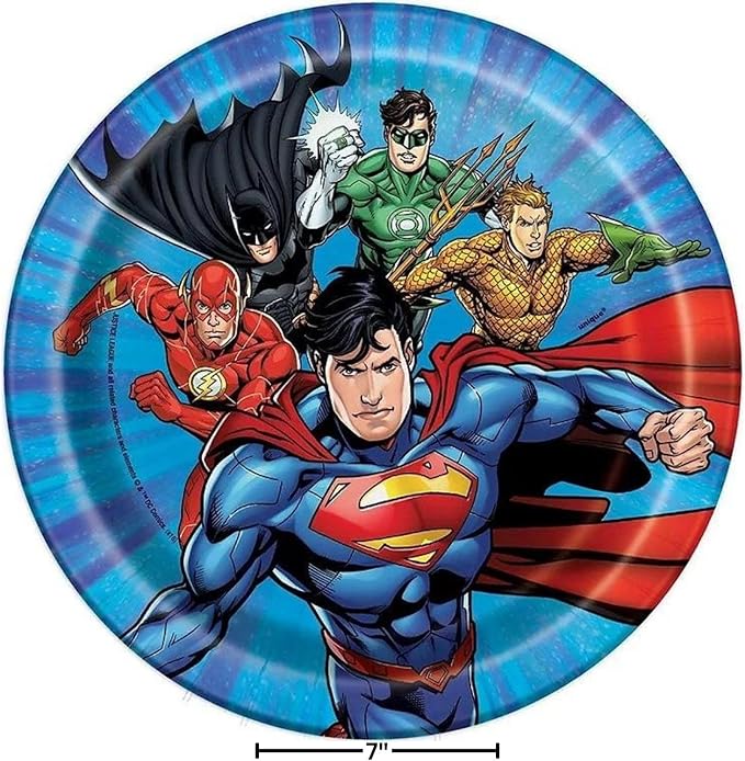 Justice League Dessert Plates