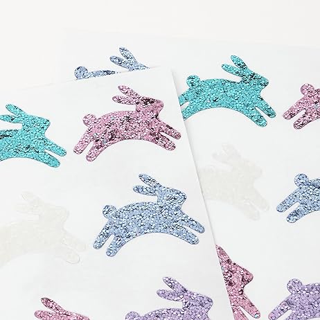Glitter Bunny Stickers