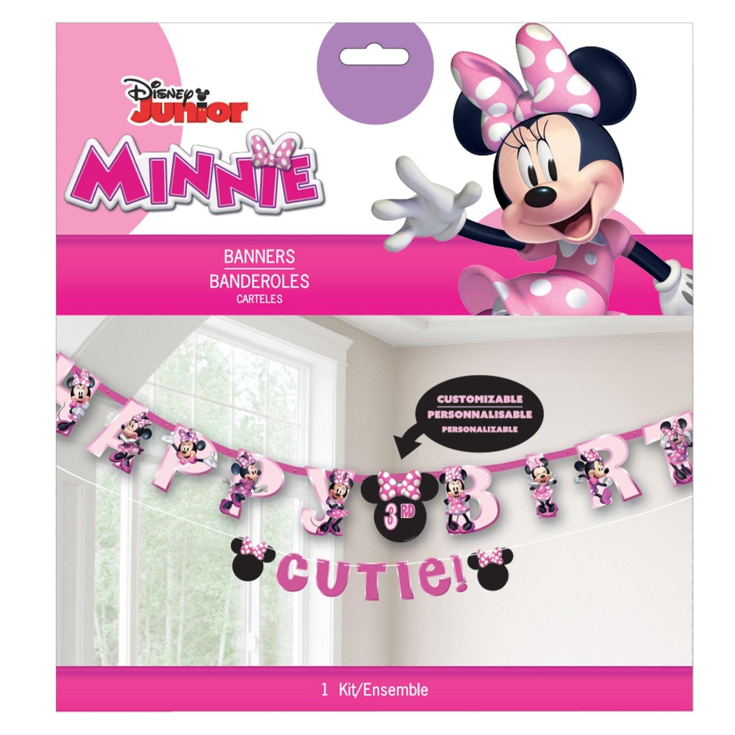 Minnie Mouse Forever Personalized Jumbo Letter Banner Kit