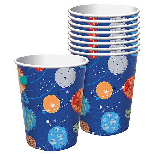 Blast Off Birthday 9 oz. Paper Cups